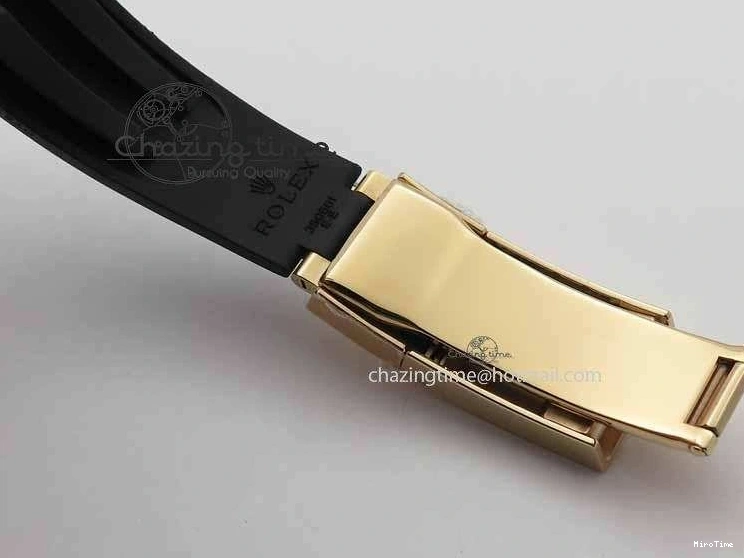 MiroTime 0316 RelaxedFit Daytona 116515 Noob 1:1 Best Edition Rose Gold Dial On Black Rubber Strap A7750(Free Extra Strap) 3740